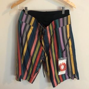 Brand new w tags on Men’s Lululemon striped trunks